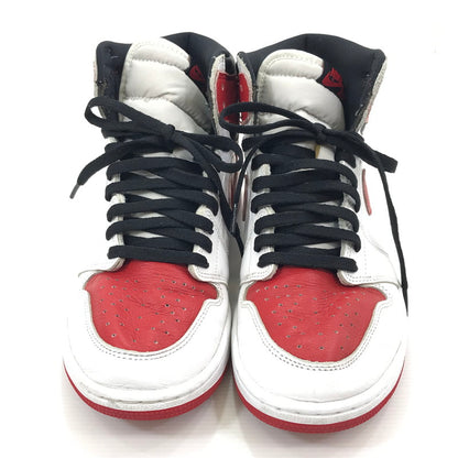 【中古品】【メンズ】 NIKE ナイキ AIR JORDAN 1 RETRO HIGH OG 555088-161 エア ジョーダン 1 レトロ ハイ オリジナル スニーカー 靴 160-241108-yk-16-tag サイズ：27cm/US9 カラー："HERITAGE"WHITE/UNIVERSITY RED-BLACK 万代Net店