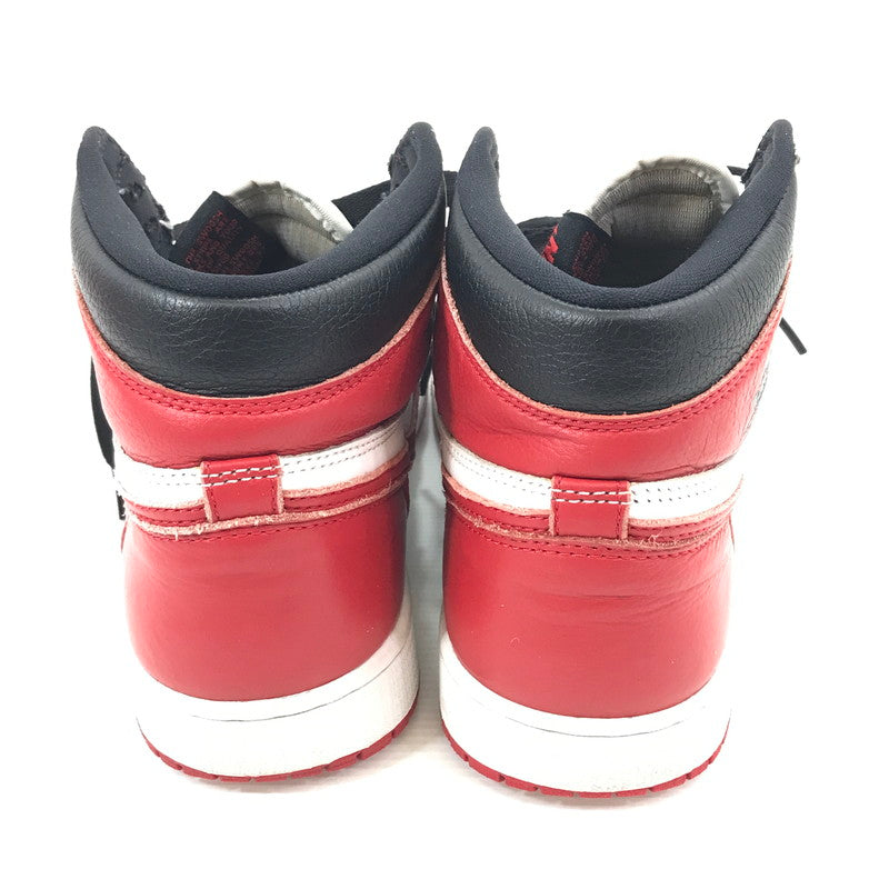 【中古品】【メンズ】 NIKE ナイキ AIR JORDAN 1 RETRO HIGH OG 555088-161 エア ジョーダン 1 レトロ ハイ オリジナル スニーカー 靴 160-241108-yk-16-tag サイズ：27cm/US9 カラー："HERITAGE"WHITE/UNIVERSITY RED-BLACK 万代Net店