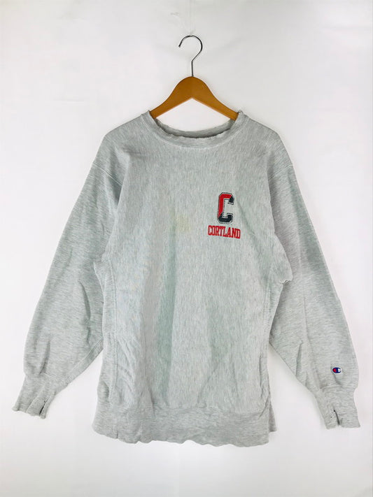 【中古】【メンズ】 Champion チャンピオン REVERSE WEAVE 90S USA製 CORTLAND CREWNECK SWEATSHIRT コートランド クルーネック スウェット トップス トレーナー 146-241106-mo-07-tag サイズ：XL カラー：グレー 万代Net店