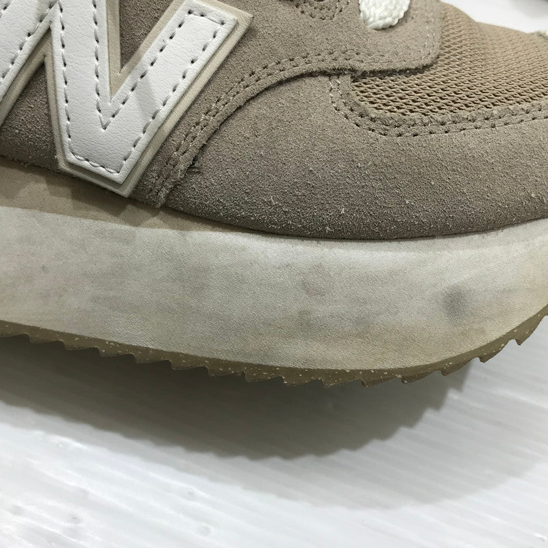 【中古品】【レディース】 NEW BALANCE ニューバランス WL574ZSM スニーカー 靴 166-241112-yk-17-tag サイズ：22.5cm/US5.5 カラー：LIGHT BROWN 万代Net店