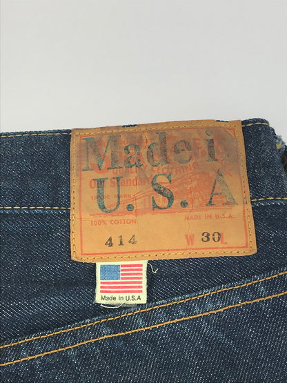 【中古品】【メンズ】 SUGAR CANE シュガーケーン 414 DENIM PANTS デニムパンツ ボトムス 156-241117-mo-17-tag サイズ：30×32 カラー：インディゴ 万代Net店