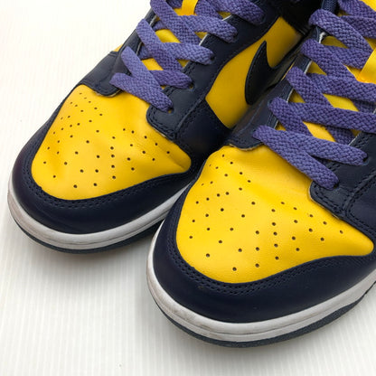 【中古品】【メンズ】 NIKE ナイキ DUNK LOW RETRO MICHIGAN DD1391-700 ダンク ロー レトロ ミシガン スニーカー 靴 160-241108-hi-05-tag サイズ：28cm US 10 カラー：VARSITY MAIZE/MIDNIGHT NAVY 万代Net店