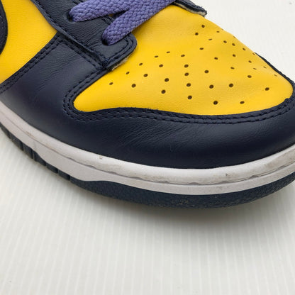 【中古品】【メンズ】 NIKE ナイキ DUNK LOW RETRO MICHIGAN DD1391-700 ダンク ロー レトロ ミシガン スニーカー 靴 160-241108-hi-05-tag サイズ：28cm US 10 カラー：VARSITY MAIZE/MIDNIGHT NAVY 万代Net店