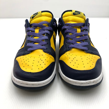 【中古品】【メンズ】 NIKE ナイキ DUNK LOW RETRO MICHIGAN DD1391-700 ダンク ロー レトロ ミシガン スニーカー 靴 160-241108-hi-05-tag サイズ：28cm US 10 カラー：VARSITY MAIZE/MIDNIGHT NAVY 万代Net店