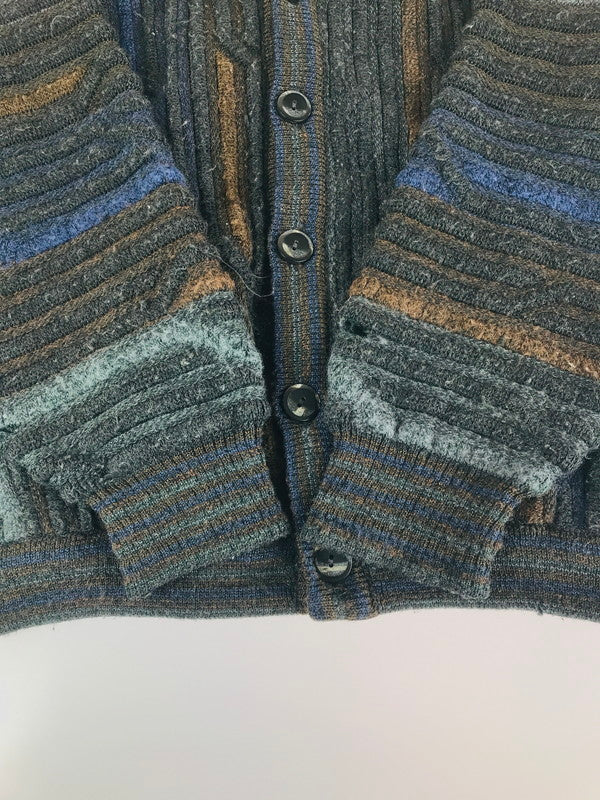 【現状渡し品】【メンズ】 TOSANI CANADA トサニ カナダ 3D KNIT CARDIGAN ニットカーディガン 146-241112-na-02-tag サイズ：L カラー：マルチカラー 万代Net店