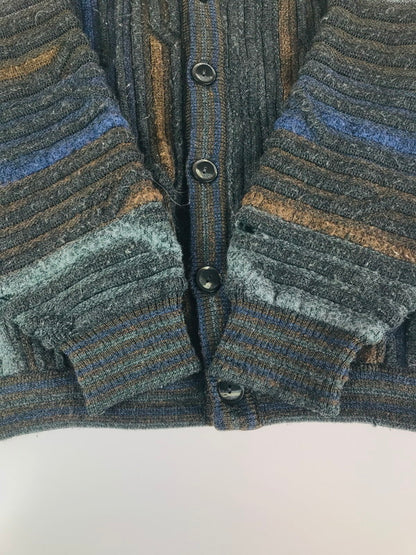 【現状渡し品】【メンズ】 TOSANI CANADA トサニ カナダ 3D KNIT CARDIGAN ニットカーディガン 146-241112-na-02-tag サイズ：L カラー：マルチカラー 万代Net店