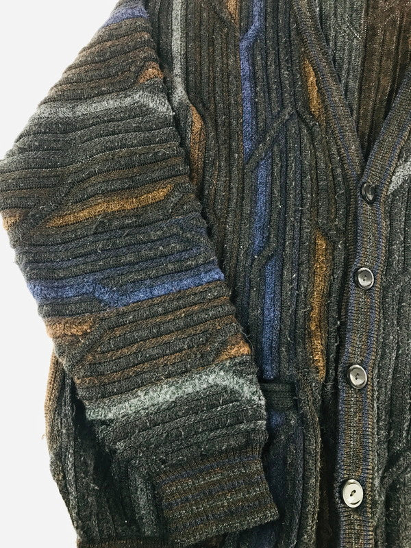 【現状渡し品】【メンズ】 TOSANI CANADA トサニ カナダ 3D KNIT CARDIGAN ニットカーディガン 146-241112-na-02-tag サイズ：L カラー：マルチカラー 万代Net店