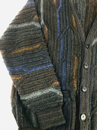 【現状渡し品】【メンズ】  TOSANI CANADA トサニ カナダ 3D KNIT CARDIGAN ニットカーディガン 146-241112-na-02-tag サイズ：L カラー：マルチカラー 万代Net店