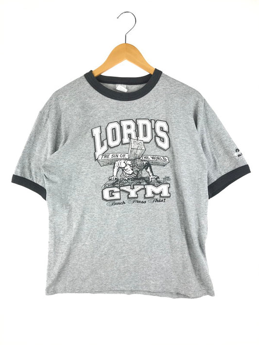 【中古品】【メンズ】 LORD'S GYM ロードジム キリスト SS TEE ショートスリーブティ 半袖Tシャツ トップス 146-250325-ss-06-tag サイズ：XXL カラー：グレー 万代Net店