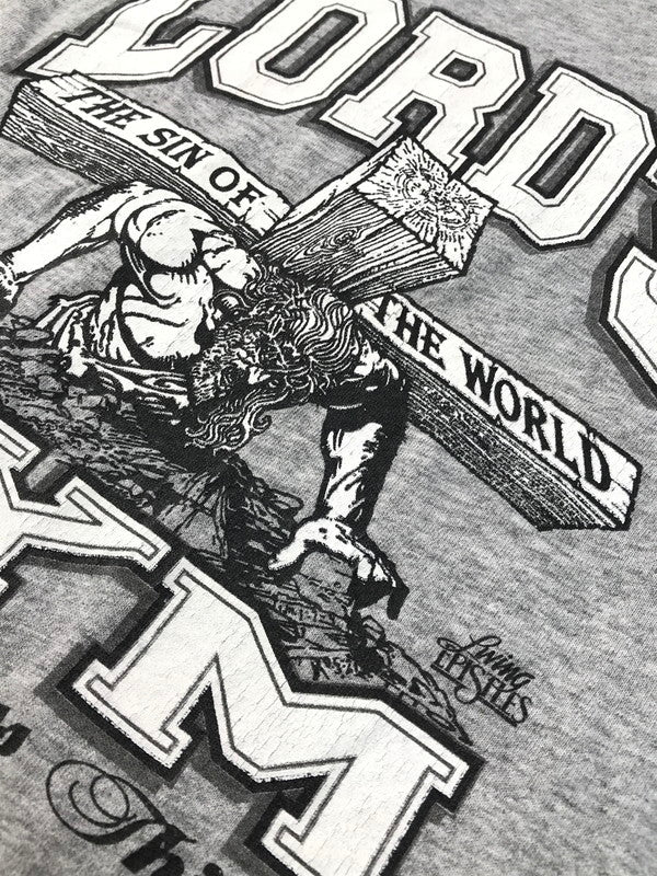 【中古品】【メンズ】 LORD'S GYM ロードジム キリスト SS TEE ショートスリーブティ 半袖Tシャツ トップス 146-250325-ss-06-tag サイズ：XXL カラー：グレー 万代Net店