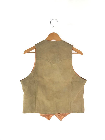 【中古品】【メンズ】  PIONEER WEAR パイオニア ウェア― 70'S SUEDE LEATHER WESTERN VEST スウェード レザー ウエスタン ベスト 146-241113-na-09-tag サイズ：40 カラー：ブラウン系 万代Net店