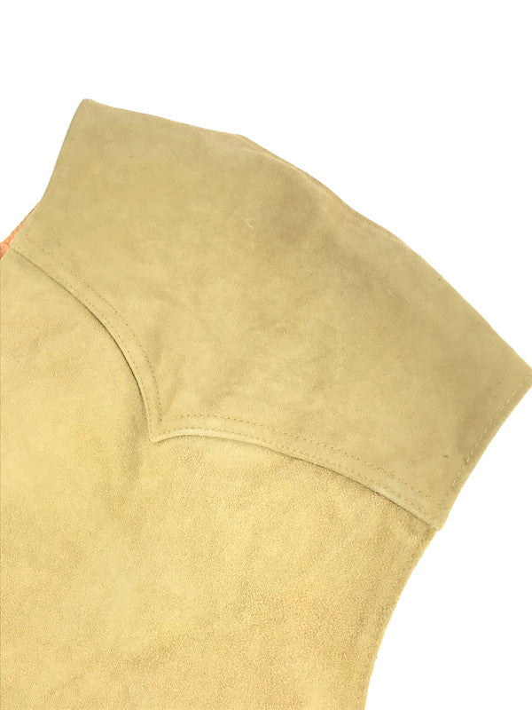 【中古品】【メンズ】  PIONEER WEAR パイオニア ウェア― 70'S SUEDE LEATHER WESTERN VEST スウェード レザー ウエスタン ベスト 146-241113-na-09-tag サイズ：40 カラー：ブラウン系 万代Net店