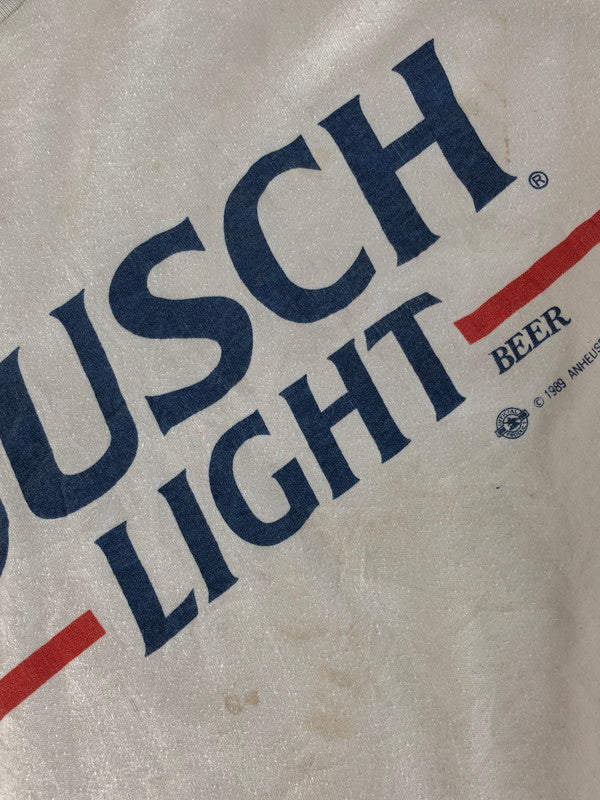 【現状渡し品】【メンズ】 STONY CREEK スト―二ー クリーク 80's BUSCH LIGHT BEER TEE 80年代 ブッシュ ライト ビール Tシャツ 半袖Tシャツ 157-250809-na-14-tag サイズ：L カラー：ホワイト 万代Net店