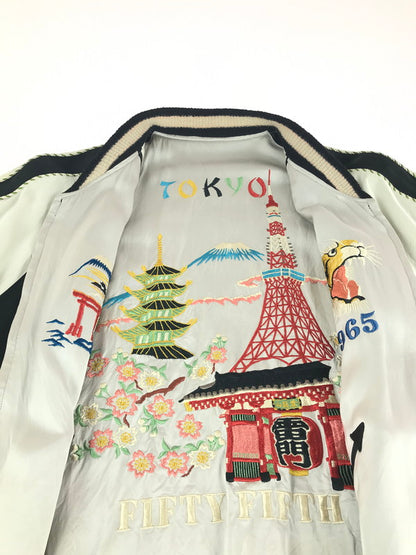 【中古品】【メンズ】  TAILOR TOYO テーラー東洋 KOSHO&CO. SPECIAL EDITION SOUVENIR JACKET 2020×1965 TT14632-119  スペシャルエディション スーベニアジャケット スカジャン ライトアウター 145-241113-hi-07-tag サイズ：大 カラー：ブラック 万代Net店