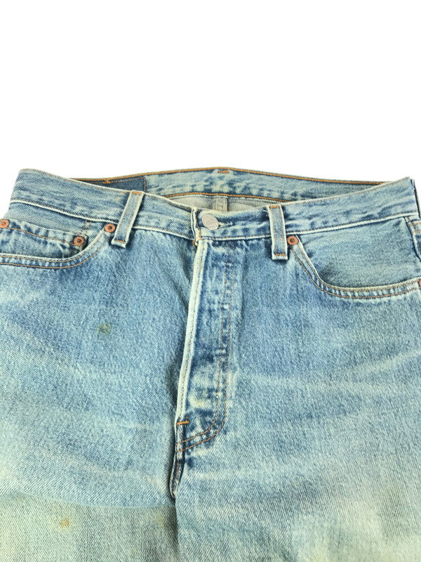 【現状渡し品】【メンズ】 Levi's リーバイス 90’s 501 DENIM PANTS デニムパンツ USA製 157-241119-yk-10-tag サイズ：30 カラー：ライトインディゴ 万代Net店