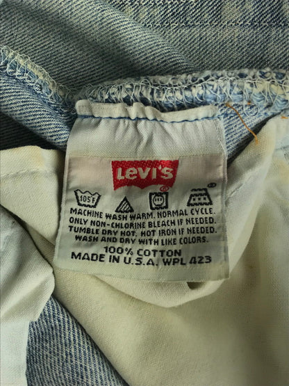 【現状渡し品】【メンズ】 Levi's リーバイス 90’s 501 DENIM PANTS デニムパンツ USA製 157-241119-yk-10-tag サイズ：30 カラー：ライトインディゴ 万代Net店