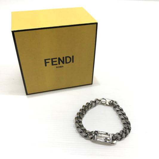 【中古品】【メンズ/レディース】 FENDI フェンディ バゲット ブレスレット アクセサリー 182-241115-yk-06-tag カラー：シルバー 万代Net店