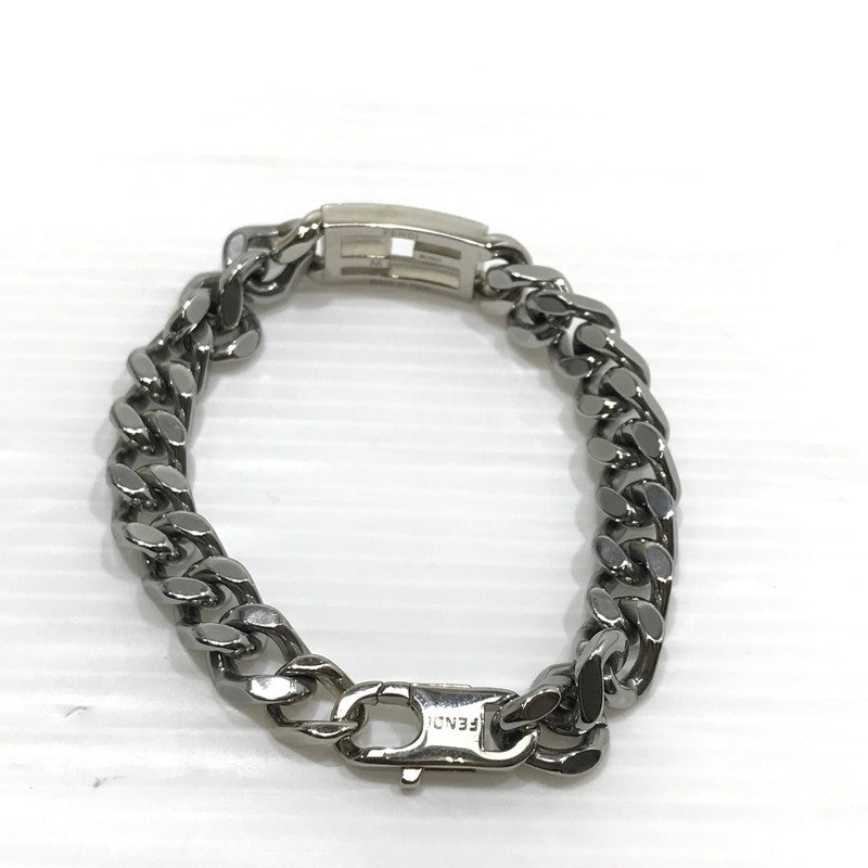 【中古品】【メンズ/レディース】 FENDI フェンディ バゲット ブレスレット アクセサリー 182-241115-yk-06-tag カラー：シルバー 万代Net店