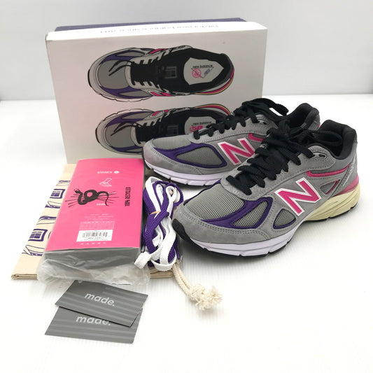 【中古品】【メンズ】  KITH キス × NEW BALANCE ニューバランス 別注 コラボ M990KT4 スニーカー 靴 162-241128-yk-12-tag サイズ：27cm/US9 カラー："KITH/UNITED ARROWS&SONS"GRAY 万代Net店