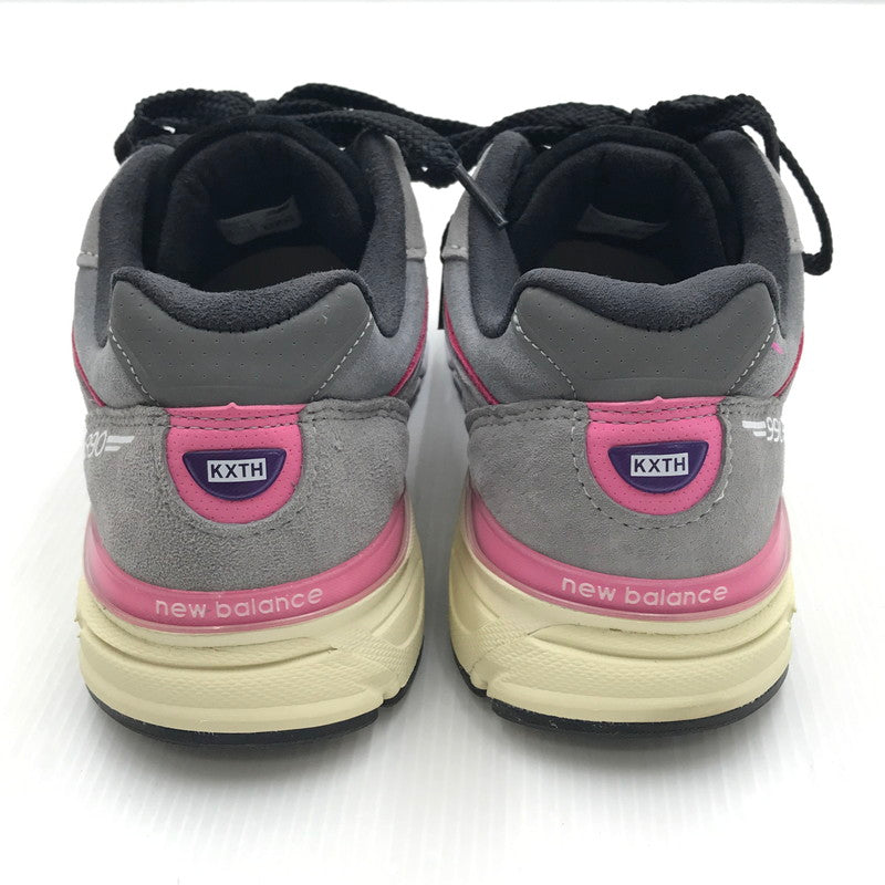 【中古品】【メンズ】  KITH キス × NEW BALANCE ニューバランス 別注 コラボ M990KT4 スニーカー 靴 162-241128-yk-12-tag サイズ：27cm/US9 カラー："KITH/UNITED ARROWS&SONS"GRAY 万代Net店