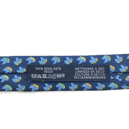 【中古品】【メンズ】 HERMES エルメス 339284T SILK TIE シルクネクタイ シュバル ホース 服飾雑貨 スーツ用小物 183-241119-na-01-tag カラー：ブルー 万代Net店