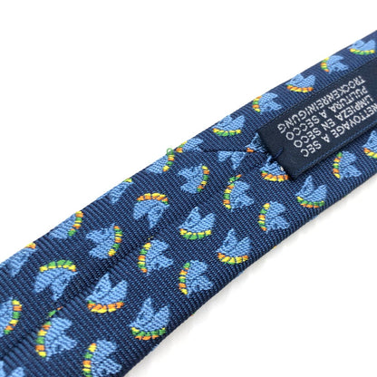 【中古品】【メンズ】 HERMES エルメス 339284T SILK TIE シルクネクタイ シュバル ホース 服飾雑貨 スーツ用小物 183-241119-na-01-tag カラー：ブルー 万代Net店