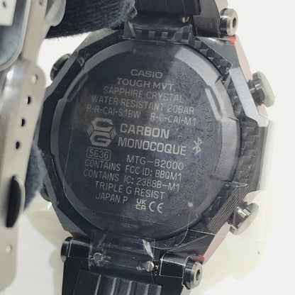 【中古美品】【メンズ】 CASIO カシオ G-SHOCK ジーショック MTG-B2000YBD-1AJF アナログ タフソーラー 腕時計 196-241115-yk-07-tag カラー：BLACK 万代Net店