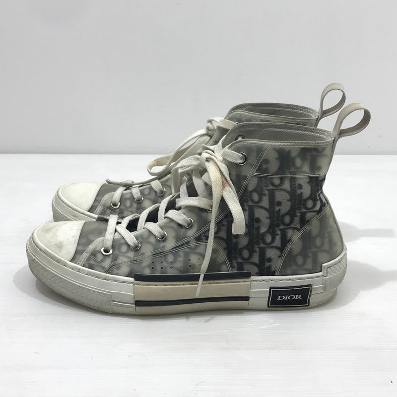 【現状渡し品】【メンズ】 Dior ディオール B23 HIGH TOP SNEAKER ハイトップ スニーカー 靴 183-241217-na-07-tag サイズ：表記サイズなし カラー：ホワイト/ブラック 万代Net店
