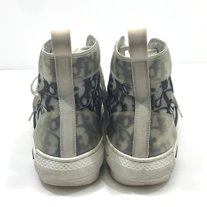 【現状渡し品】【メンズ】 Dior ディオール B23 HIGH TOP SNEAKER ハイトップ スニーカー 靴 183-241217-na-07-tag サイズ：表記サイズなし カラー：ホワイト/ブラック 万代Net店