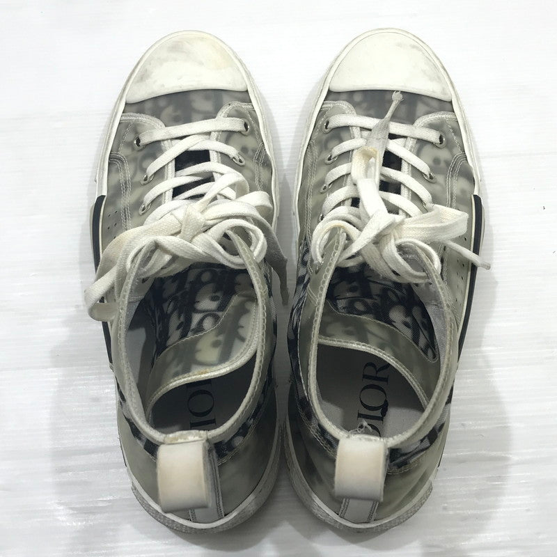 【現状渡し品】【メンズ】 Dior ディオール B23 HIGH TOP SNEAKER ハイトップ スニーカー 靴 183-241217-na-07-tag サイズ：表記サイズなし カラー：ホワイト/ブラック 万代Net店