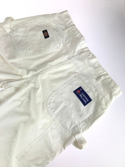 【現状渡し品】【メンズ】 Dickies ディッキーズ × SHERWIN WILLIAMS シャーウィン・ウィリアムズ 別注 コラボ PCSWWH PAINTER PANTS ペインターパンツ ワークパンツ 157-241121-hi-08-tag サイズ：38 カラー：ホワイト 万代Net店