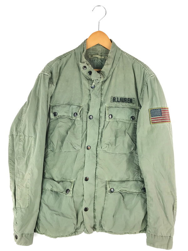 【現状渡し品】【メンズ】 DENIM&SUPPLY デニムアンドサプライ RALPH LAUREN MILITARY SHIRT JACKET ラルフローレン ミリタリーシャツ ジャケット ライトアウター 146-241121-ki-07-tag サイズ：L カラー：カーキ 万代Net店