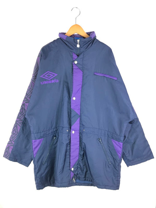 【現状渡し品】【メンズ】  UMBRO アンブロ 90'S FOOTBALL JACKET フットボールジャケット ナイロンジャケット アウター 146-241120-na-08-tag サイズ：L カラー：ネイビー 万代Net店