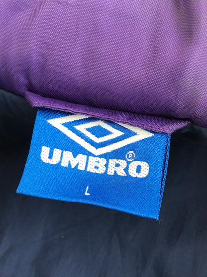 【現状渡し品】【メンズ】  UMBRO アンブロ 90'S FOOTBALL JACKET フットボールジャケット ナイロンジャケット アウター 146-241120-na-08-tag サイズ：L カラー：ネイビー 万代Net店