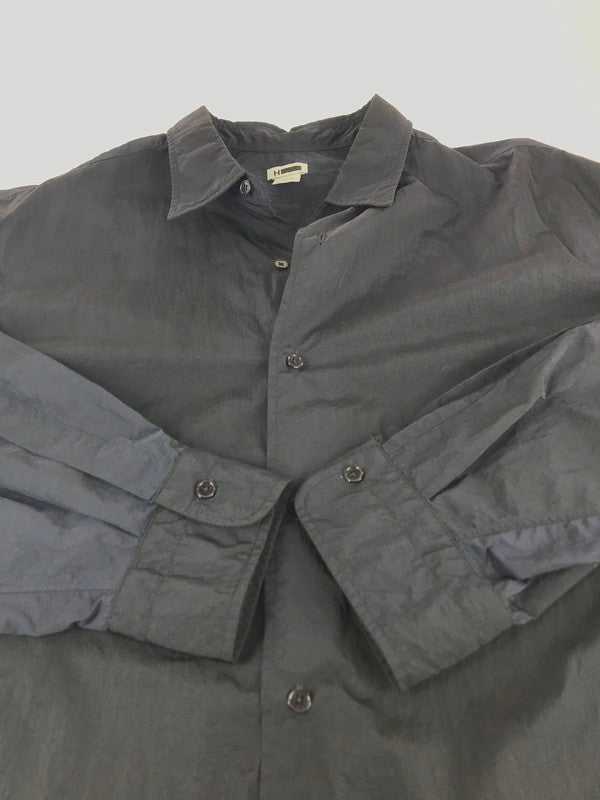 【中古品】【メンズ】  BEAUTY&YOUTH UNITED ARROWS ビューティー&ユース ユナイテッドアローズ NYLON COLLAR SHIRT 1211-186-8286 ナイロンカラーシャツ 長袖 トップス 147-241126-yk-08-tag サイズ：L カラー：ネイビー 万代Net店