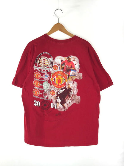 【現状渡し品】【メンズ】  JERZEES ジャージーズ MANCHESTER UNITED TEE マンチェスターユナイテッド Tシャツ 半袖 トップス 146-241126-yk-07-tag サイズ：XL カラー：RED 万代Net店