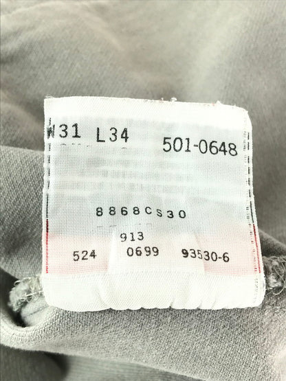 【中古品】【メンズ】 Levi's リーバイス 90's 501 DENIM PANTS 501-0648 90年代 デニムパンツ ジーンズ USA製 157-241121-hi-06-tag サイズ：31 カラー：グレー 万代Net店