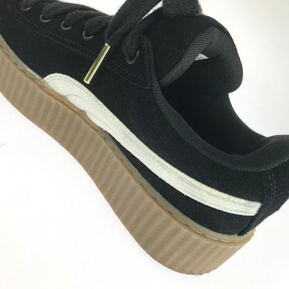 【中古品】【レディース】 PUMA プーマ × FENTY フェンティ 別注 コラボ CREEPER PHATTY 396403-01 クリーパー ファッティ スニーカー 靴 162-241119-yk-20-tag サイズ：25.5cm/US7.5 カラー：BLACK/WARM WHITE/GUM 万代Net店