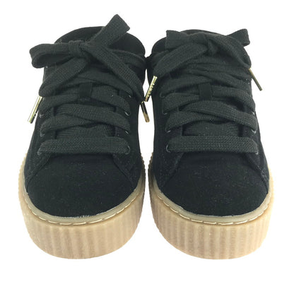 【中古品】【レディース】 PUMA プーマ × FENTY フェンティ 別注 コラボ CREEPER PHATTY 396403-01 クリーパー ファッティ スニーカー 靴 162-241119-yk-20-tag サイズ：25.5cm/US7.5 カラー：BLACK/WARM WHITE/GUM 万代Net店