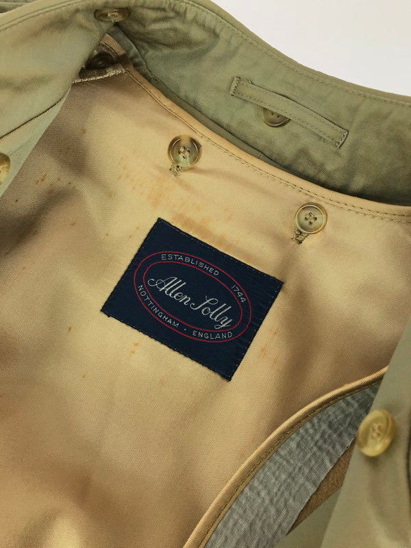【現状渡し品】【メンズ】 ALLENSOLLY アレンソリー TRENCH COAT トレンチコート アウター 146-241126-mo-20-tag サイズ：36R カラー：ベージュ 万代Net店