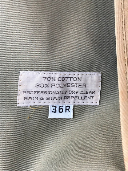 【現状渡し品】【メンズ】 ALLENSOLLY アレンソリー TRENCH COAT トレンチコート アウター 146-241126-mo-20-tag サイズ：36R カラー：ベージュ 万代Net店