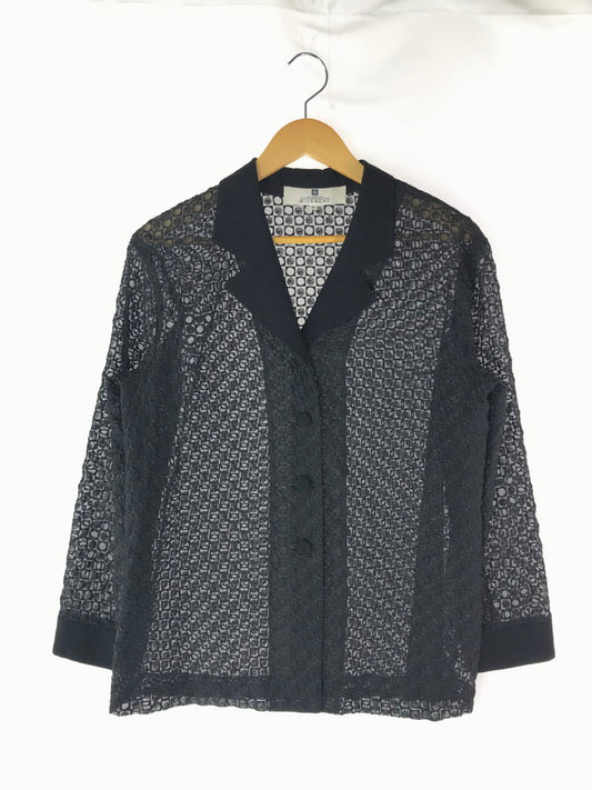 【中古品】【レディース】 GIVENCHY ジバンシィ SEE-THROUGH BLOUSE シースルーブラウス 168-241203-na-12-tag サイズ：42 カラー：ブラック系 万代Net店