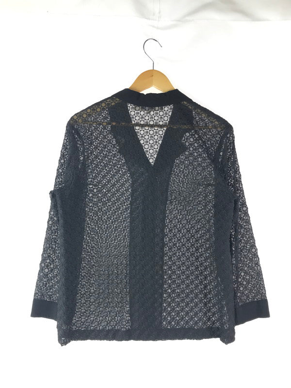 【中古品】【レディース】 GIVENCHY ジバンシィ SEE-THROUGH BLOUSE シースルーブラウス 168-241203-na-12-tag サイズ：42 カラー：ブラック系 万代Net店
