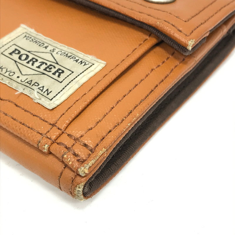 【中古品】【メンズ】 PORTER ポーター 吉田カバン FREE STYLE WALLET 707-07175 フリースタイル ウォレット 3つ折り財布 200-241218-yk-04-tag カラー：CAMEL 万代Net店