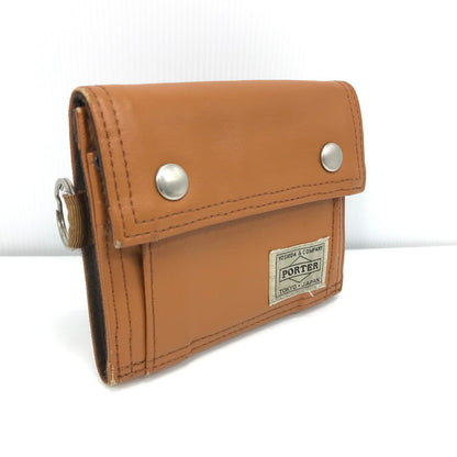 【中古品】【メンズ】 PORTER ポーター 吉田カバン FREE STYLE WALLET 707-07175 フリースタイル ウォレット 3つ折り財布 200-241218-yk-04-tag カラー：CAMEL 万代Net店