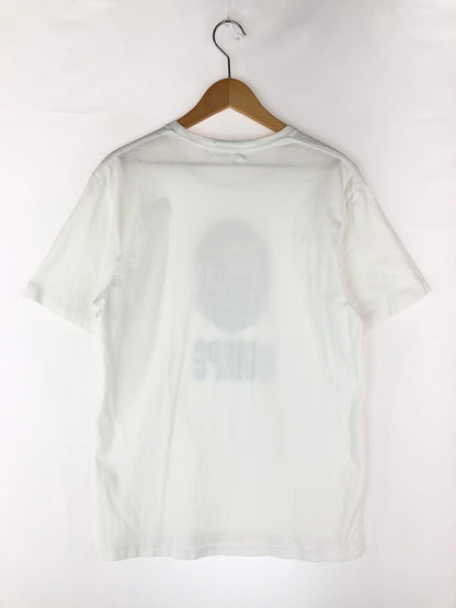 【中古品】【メンズ】 A BATHING APE アベイシングエイプ GO!APE TEE 001GDA201047X ロゴTシャツ 半袖Tシャツ 142-241123-hi-13-tag サイズ：L カラー：ホワイト 万代Net店