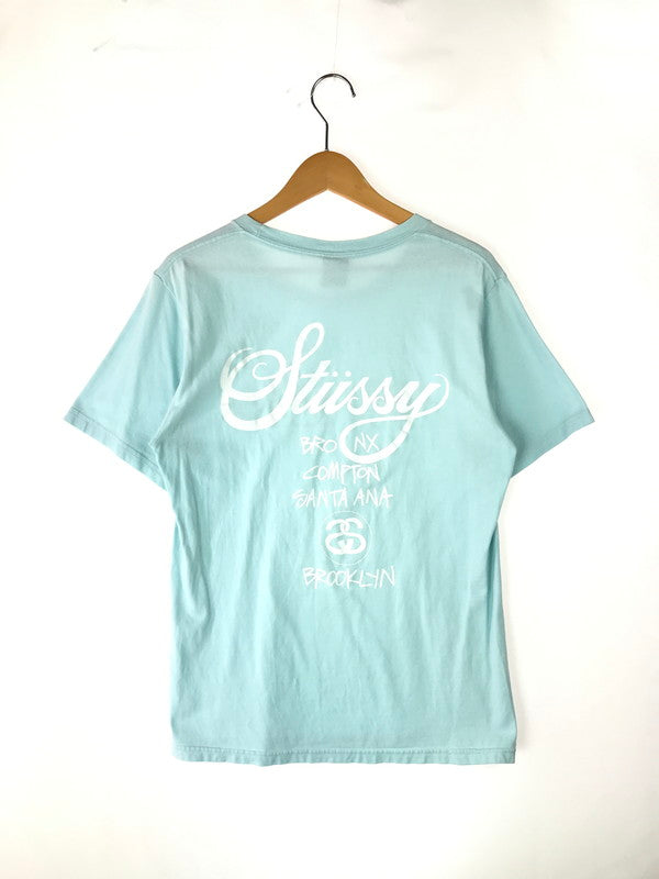 【中古品】【メンズ】 STUSSY ステューシー WORLDWIDE VENICE LOGO CITIES TEE ワールドワイド ベニス ロゴ シティーズ Tシャツ 半袖 トップス 142-241130-mo-02-tag サイズ：S カラー：ライトブルー 万代Net店