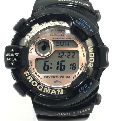 【中古品】【メンズ/レディース】 CASIO カシオ BABY-G ベイビージー BGW-103K FROGMAN イルカクジラ クォーツ 腕時計 196-241224-ki-19-tag カラー：ブラック/ブラウン 万代Net店