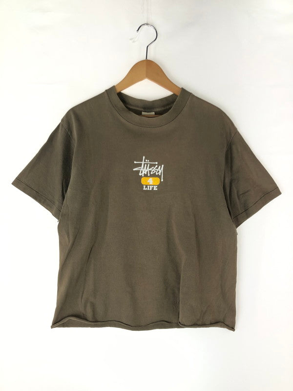 【現状渡し品】【メンズ】 STUSSY ステューシー OLD STUSSY S/S 4 LIFE TEE ショートスリーブ ロゴTシャツ 半袖Tシャツ 白タグ 142-241123-hi-14-tag サイズ：M カラー：カーキ 万代Net店