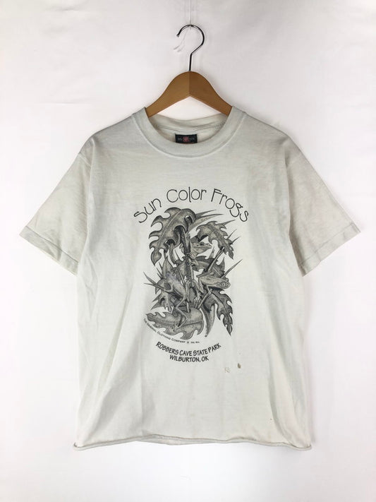 【現状渡し品】【メンズ】  DELSOL デルソル SUN COLOR FROSS TEE サンカラーフロスTシャツ 半袖Tシャツ 146-241123-hi-19-tag サイズ：M カラー：ホワイト 万代Net店